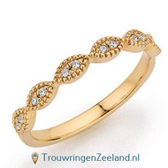 Damesringen fantasie met diamant