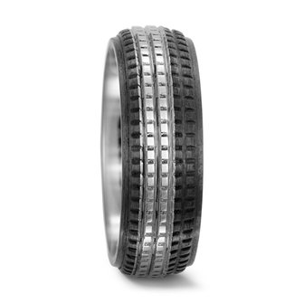 Trouwringen in Carbon en Titanium met diam,ant(en) per paar 