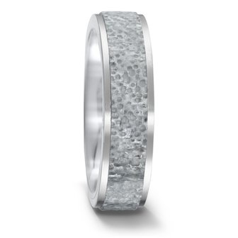 Trouwringen in grijs Carbon en Titanium met diamant(en) per paar