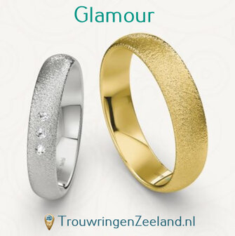 Trouwringen met bewerking Glamour