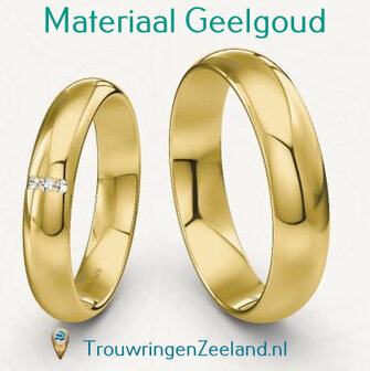 Trouwringen materiaal Geelgoud