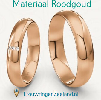 Trouwringen materiaal Roodgoud