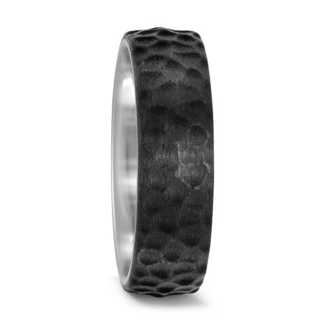 Trouwringen in Carbon en Titanium met diamant(en) per paar 