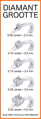 Damesring 14 karaat witgoud met 3 x 0,03 ct diamant met scharnier voor reuma, artrose of soortgelijke aandoeningen