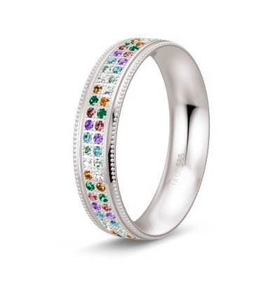 Solitair ring in 14/18 karaat witgoud diamond lovers