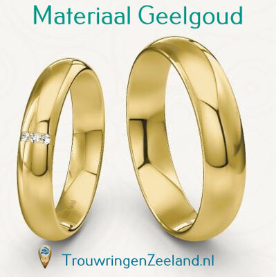 Trouwringen materiaal Geelgoud