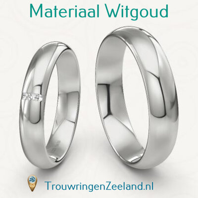 Trouwringen materiaal Witgoud