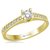 Verlovingsring in 14 karaat 585 geelgoud met diamant, vanaf