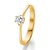 Verlovingsring in 14/18 karaat 585 geelgoud met 0,25 ct diamant