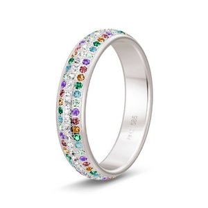 Solitair ring in 14/18 karaat witgoud diamond lovers 
